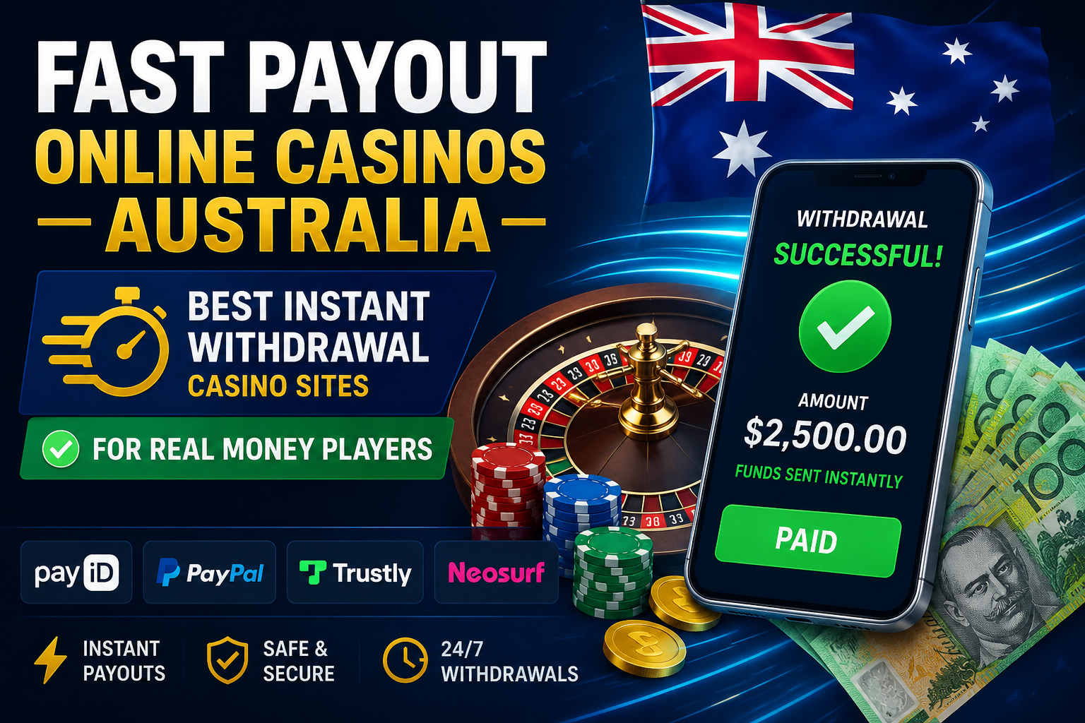 Fast Withdrawal Casinos Australia 2026
