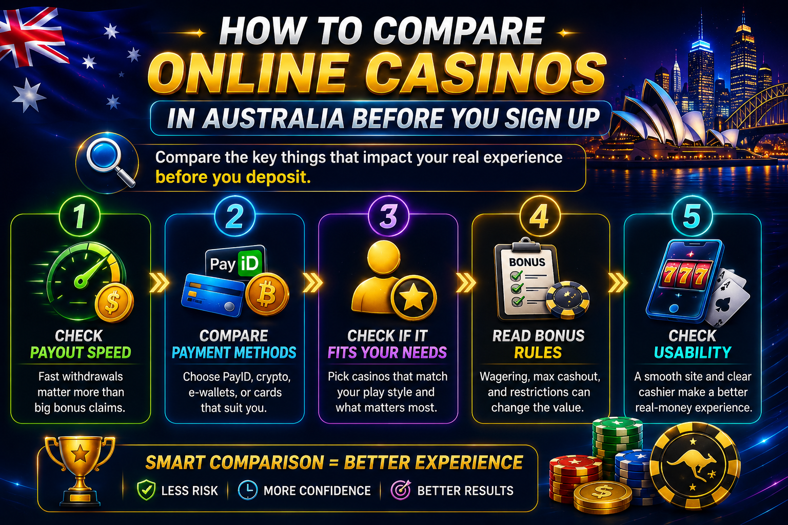 How to Compare Online Casinos in Australia